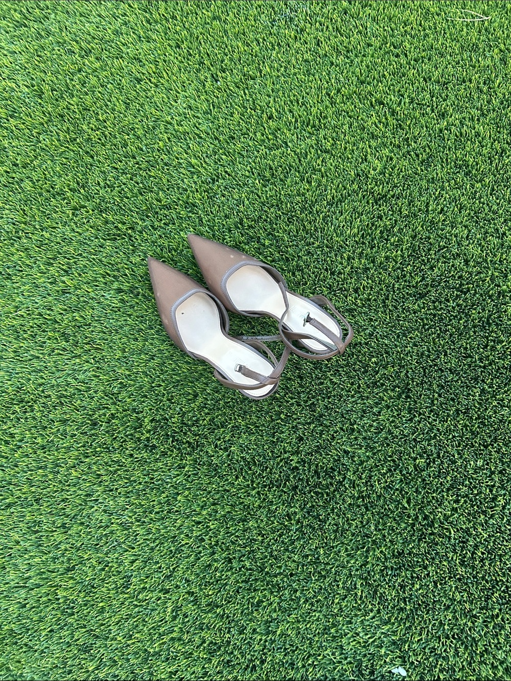 Steve Madden Brown Pointed Toe Slingback Heels